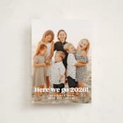 "here we go!" - Holiday Cards in Snow by Kristie Kern - Front