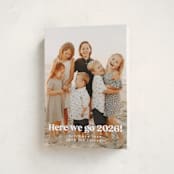 "here we go!" - Holiday Cards in Snow by Kristie Kern - Folded Card