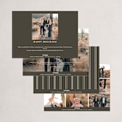 "Type Frame" - Holiday Cards in Stone by Brianne Larsen - Back of Card Options