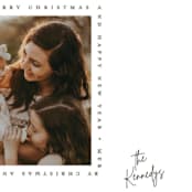 "Type Frame" - Holiday Cards in Stone by Brianne Larsen - Detail
