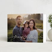 "Faubourg" - Holiday Cards in Pudding by Leia Matt - Folded Card