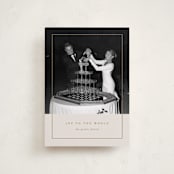 "Classic Border" - Holiday Cards in Almond by Brianne Larsen - Front