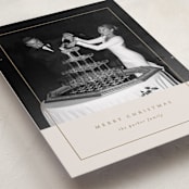 "Classic Border" - Holiday Cards in Almond by Brianne Larsen - Detail