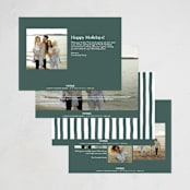 "Tailored" - Holiday Cards in Wreath by Megan Davis - Back of Card Options