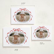 "Whimsical Bow" - Holiday Cards in Pomegranate by Susan Zinader - Formats Available