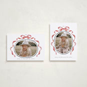 "Whimsical Bow" - Holiday Cards in Pomegranate by Susan Zinader - Photo Orientation Options