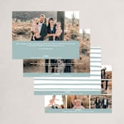 "More Excited" - Holiday Cards in Wintermint by Cindy Reynolds - Back of Card Options
