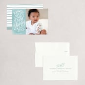 "More Excited" - Holiday Cards in Wintermint by Cindy Reynolds - Assembled