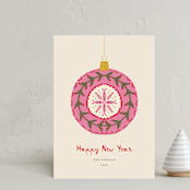 "Vintage Christmas Ornament" - Holiday Cards in Vanilla by Erika Firm - Front