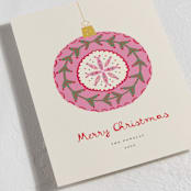 "Vintage Christmas Ornament" - Holiday Cards in Vanilla by Erika Firm - Detail