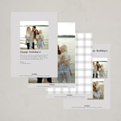 "Earthen" - Holiday Cards in Ruby by Sarah Curry - Back of Card Options