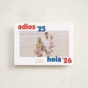 "adios" - Holiday Cards in Azure by Megan Davis - Front
