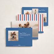 "adios" - Holiday Cards in Azure by Megan Davis - Back of Card Options