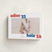 "adios" - Holiday Cards in Azure by Megan Davis - Folded Card