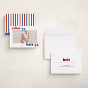 "adios" - Holiday Cards in Azure by Megan Davis - Assembled