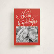 "Peppermint Twist" - Holiday Cards in Candy Apple by Jessica Williams - Front