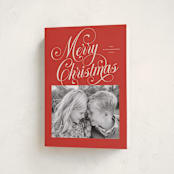 "Peppermint Twist" - Holiday Cards in Candy Apple by Jessica Williams - Folded Card
