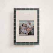 "Plaid Peace" - Holiday Cards in Wreath by Makewells - Front