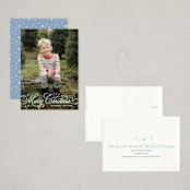 "Christmas Scripts" - Holiday Cards in Snow by Kristen Smith - Assembled