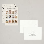 "Best Year" - Holiday Cards in Crêpe by Olivia Williams - Assembled