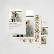 "Folk Ribbon" - Holiday Cards in Vanilla by Jackie Crawford - Back of Card Options