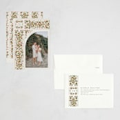 "Folk Ribbon" - Holiday Cards in Vanilla by Jackie Crawford - Assembled