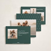 "Dotted" - Holiday Cards in Pine by Carolyn MacLaren - Back of Card Options