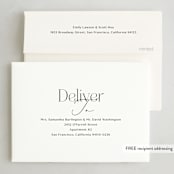 "Peace Hope Love" - Holiday Cards in Coal by Rebecca Durflinger - FREE Recipient Addressing