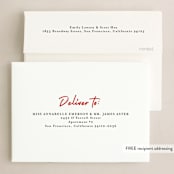 "Good Boy" - Holiday Cards in Crimson by J. Dario Design Co. - FREE Recipient Addressing