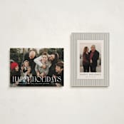 "Tipografia" - Holiday Cards in Sugar by Olivia Raufman - Photo Orientation Options