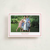 "Bowery" - Holiday Cards in Candy Cane by Megan Davis - Front
