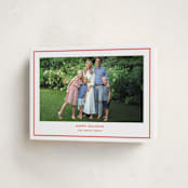 "Bowery" - Holiday Cards in Candy Cane by Megan Davis - Folded Card
