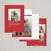 "Merry Love" - Holiday Cards in Ruby by Alston Foster - Back of Card