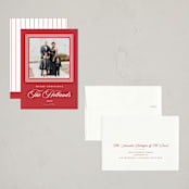"Merry Love" - Holiday Cards in Ruby by Alston Foster - Assembled