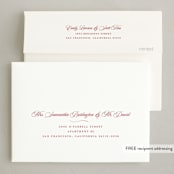 "Merry Love" - Holiday Cards in Ruby by Alston Foster - FREE Recipient Addressing