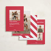 "Memory Squares" - Holiday Cards in Snow by Maria Alou - Back of Card Options