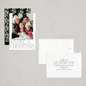 "Classic Formal Holiday" - Holiday Cards in Coal by Jackie Crawford - Assembled