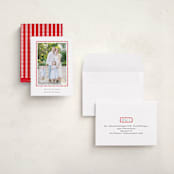 "hand drawn scallop" - Holiday Cards in Berry by Sara Hicks Malone - Assembled