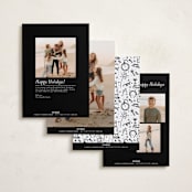 "What A Twelve Months (Year!)" - Holiday Cards in Noir by Erika Firm - Back of Card Options