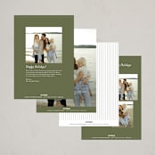 "Winter Whites" - Holiday Cards in Snowball by Eve Schultz - Back of Card Options