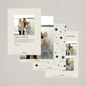 "Radius" - Holiday Cards in Buttercream by Pixel and Hank - Back of Card Options