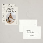 "Radius" - Holiday Cards in Buttercream by Pixel and Hank - Assembled