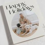 "Radius" - Holiday Cards in Buttercream by Pixel and Hank - Detail
