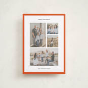 "Classic Collage" - Holiday Cards in Berry by Wendy Chung - Front