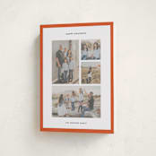 "Classic Collage" - Holiday Cards in Berry by Wendy Chung - Folded Card