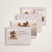 "Messy & Bright" - Holiday Cards in Blush by Iveta Angelova - Back of Card Options