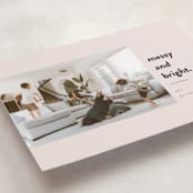 "Messy & Bright" - Holiday Cards in Blush by Iveta Angelova - Detail
