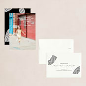 "Personal Note" - Holiday Cards in Cream by Design Lotus - Assembled