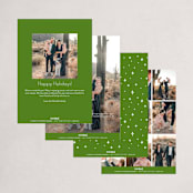 "Christmas Past" - Holiday Cards in Snow by GeekInk Design - Back of Card Options