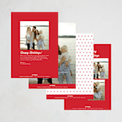 "You Made the List" - Holiday Cards in Candy Apple by Amy Payne - Back of Card